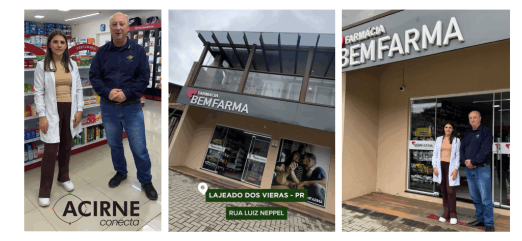ACIRNE Conecta apresenta a Farmácia Bem Farma: 15 anos de cuidado e dedicação à saúde