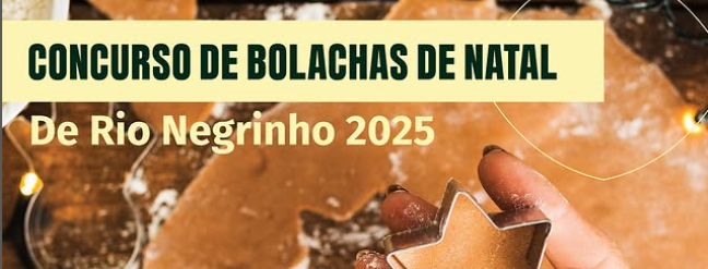 ACIRNE e Núcleo de Turismo anunciam o Concurso de Bolachas de Natal de Rio Negrinho 2025 🍪🎄✨