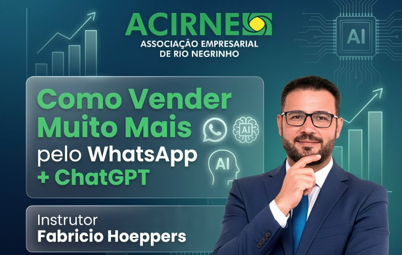 Workshop na ACIRNE ensina como transformar conversas no WhatsApp em oportunidades reais de vendas