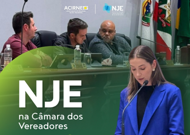 Núcleo de Jovens Empreendedores leva ações e projetos à Tribuna Popular da Câmara de Vereadores de Rio Negrinho